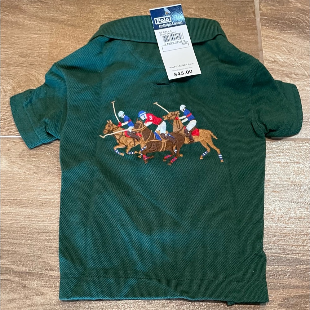 Polo Dog Shirt, for the well dressed pet. Size S / M color Green